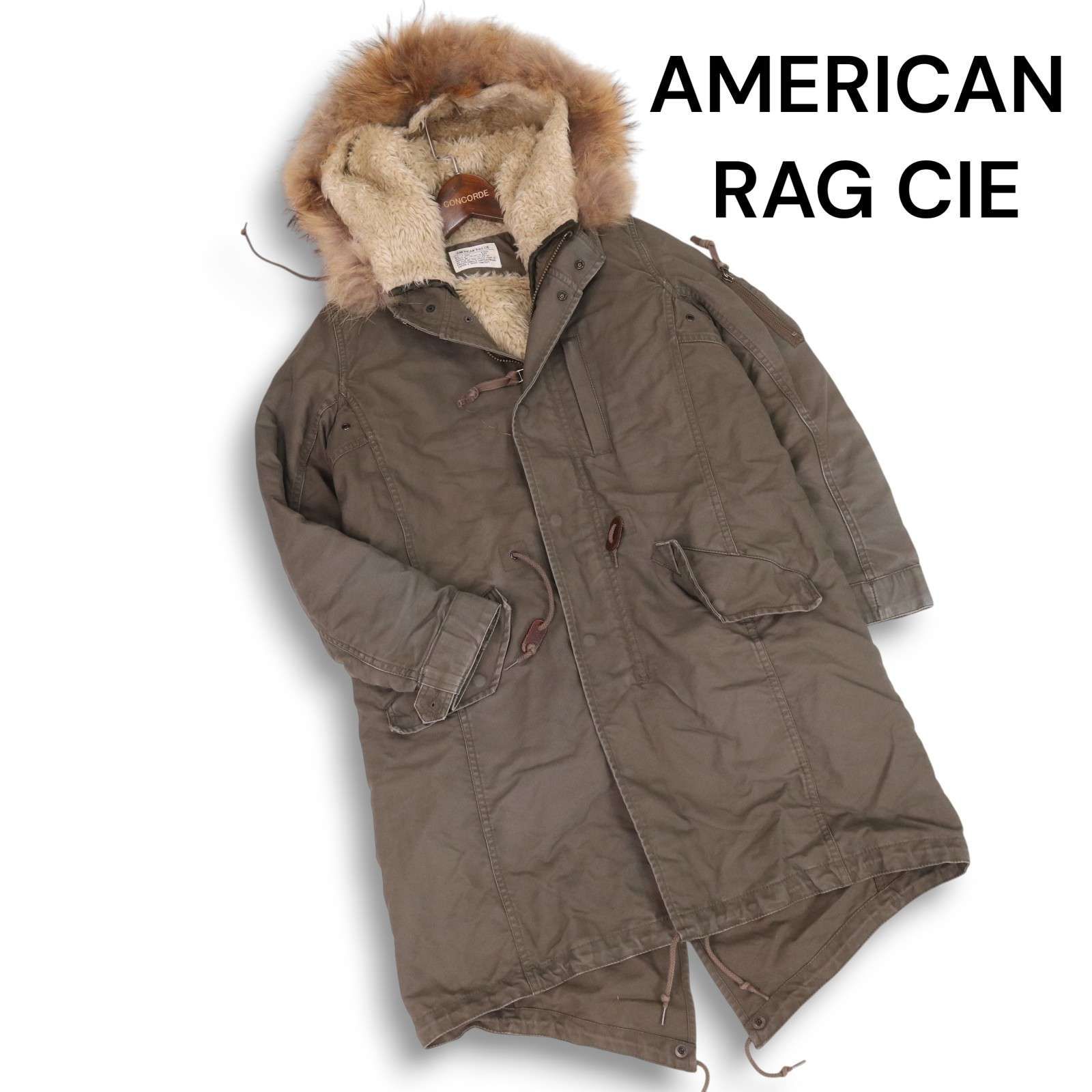 美品✨アメリカンラグシー モッズコート フライトジャケットM-65 ボアライナー AMERICAN RAG CIE アメリカンラグシー 秋冬 ボア ライナー☆ ファー M