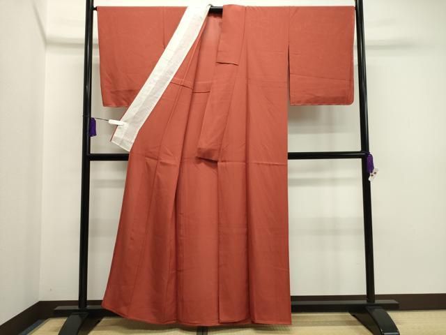 平和屋着物＊夏物 色無地 絽 樺色 正絹 逸品 未使用 CAAS2294gh