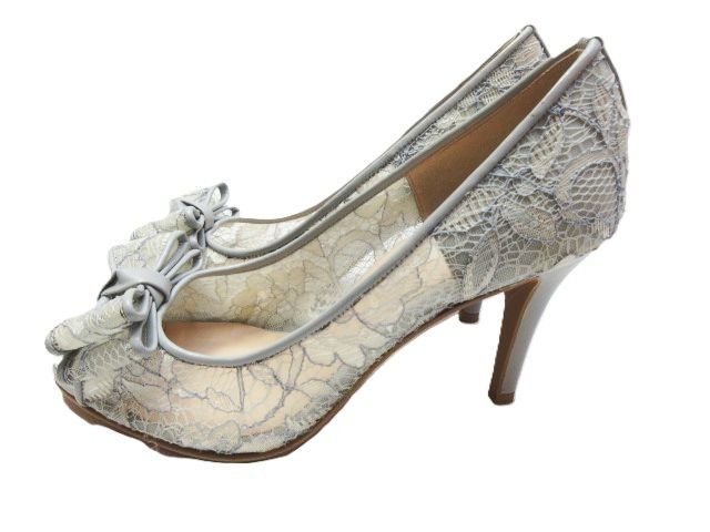 2足セット DIANA ダイアナ レース メッシュ ハイヒール リボン