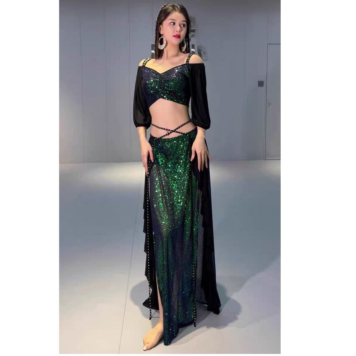 ビーズ 社交ダンスドレス