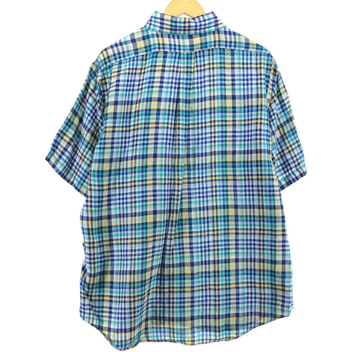 古着 ブルックスブラザーズ Brooks Brothers Est.1818 チェック柄 半袖 ボタンダウンシャツ USA製 メンズM相当 /eaa553601 古着 ブルックスブラザーズ Brooks Brothers Est.1818 チェック