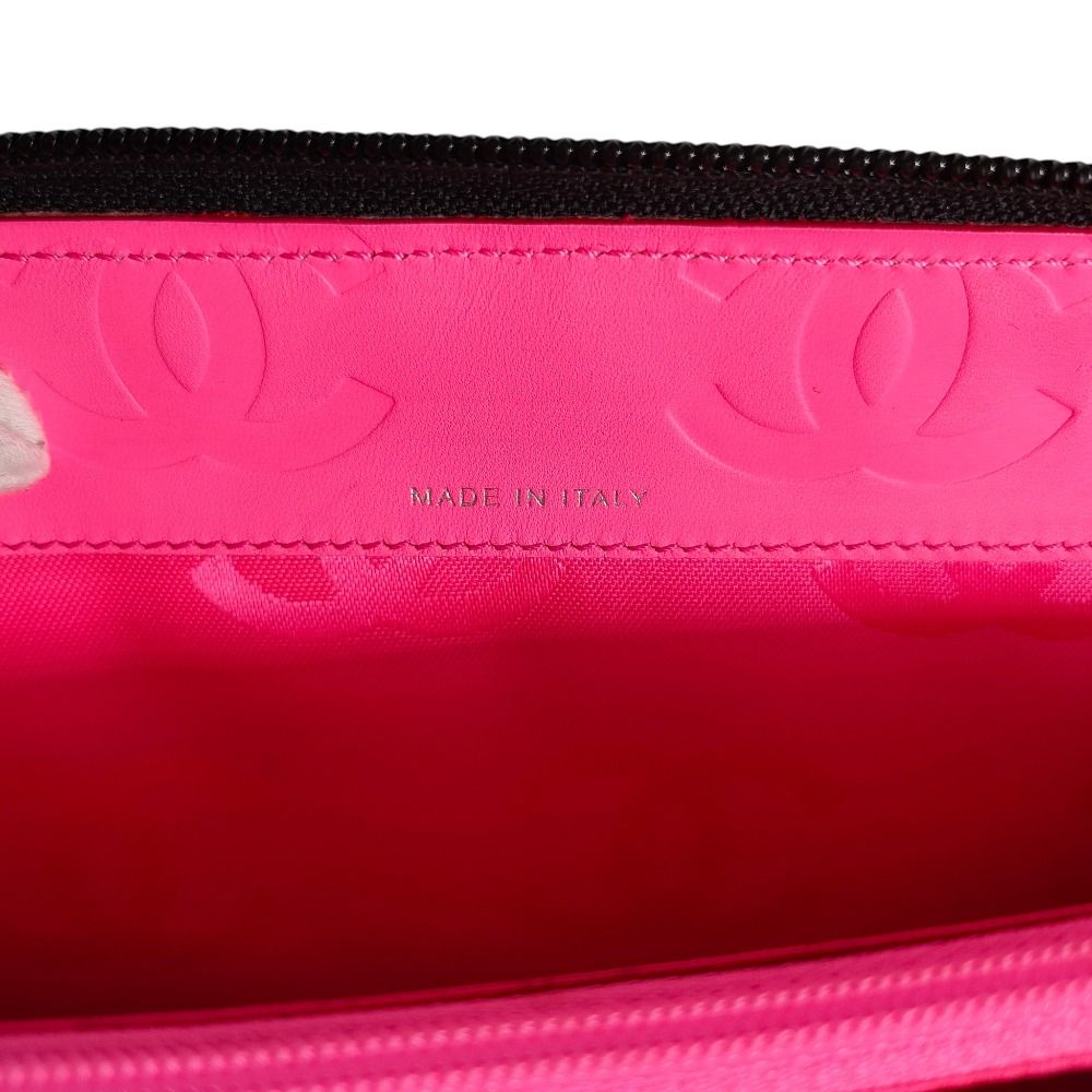 【中古】CHANEL シャネル カンボンライン ココマーク長財布 オーガナイザー 良品 CHANEL シャネル レザー カンボンライン オーガナイザー ココ
