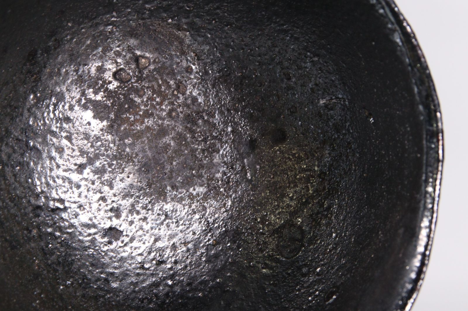 小川篁作 黒楽茶碗12cm 共箱 茶道具 唐物 骨董 古美術 楾 Y85.6-OS7