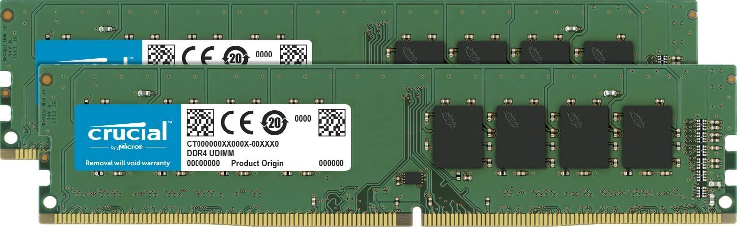 単品 Crucial デスクトップ用増設メモリ 16GB 8GBx2枚 DDR4 2400MT|s PC4-19200 CL17 UDIMM 288pin CT2K8G4DFS824A