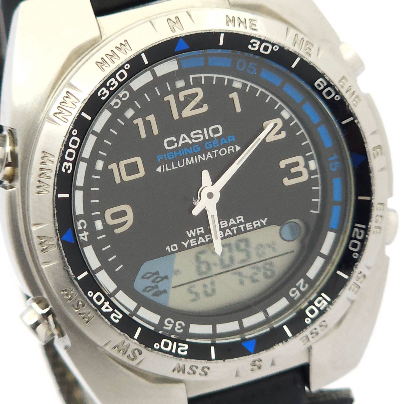 CASIO カシオ フィッシングギア AMW-700 アナデジ QZ 動作品 - メルカリ