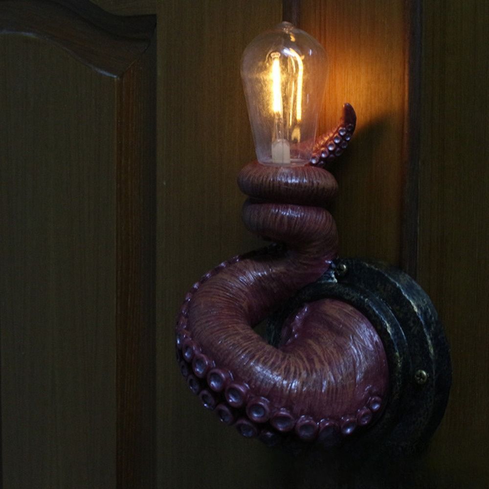 壁掛けライト ナイトライト ライト オクトパス 足 タコ おしゃれ テーブルライト 間接照明 テーブル ランプ アンティーク風 エスニック スタンドライト 壁ライト インテリア雑貨 リビングルーム 店舗インテリア スタンドランプ デスクランプ ベッドランプ