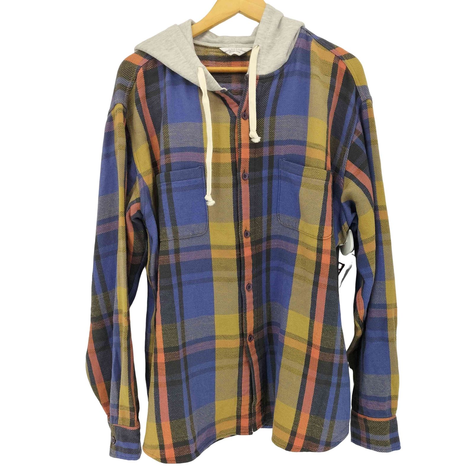 アンユーズド UNUSED hooded check shirt メンズ JPN：3 - メルカリ