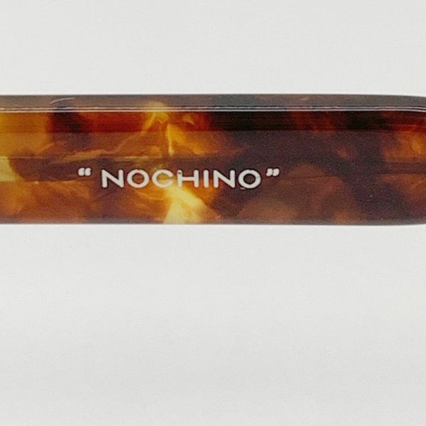 ノチノオプティカル NOCHINO 46/23/144 サングラス アイウェア デミ柄 べっ甲風 ボスリントン 箱付き NOCHINO OPTICAL 眼鏡 DF11954■