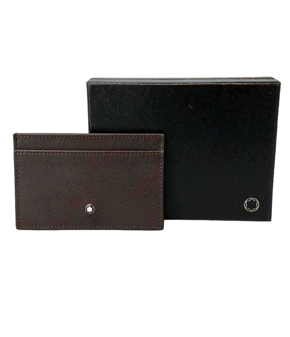 MONTBLANC モンブラン カードケース 名刺入れ レザー ブラウン ケース
