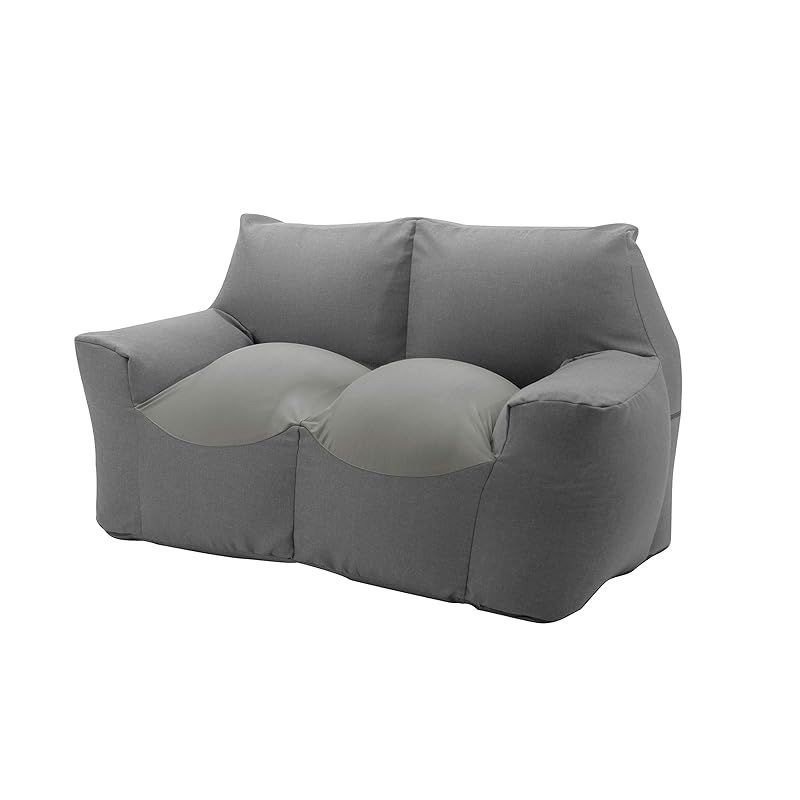 在庫 セルタン ビーズソファー 2人掛け カバーが洗える へたりにくい スゴビーズ ダリアングレー A980a-625GRY 611GRY 1