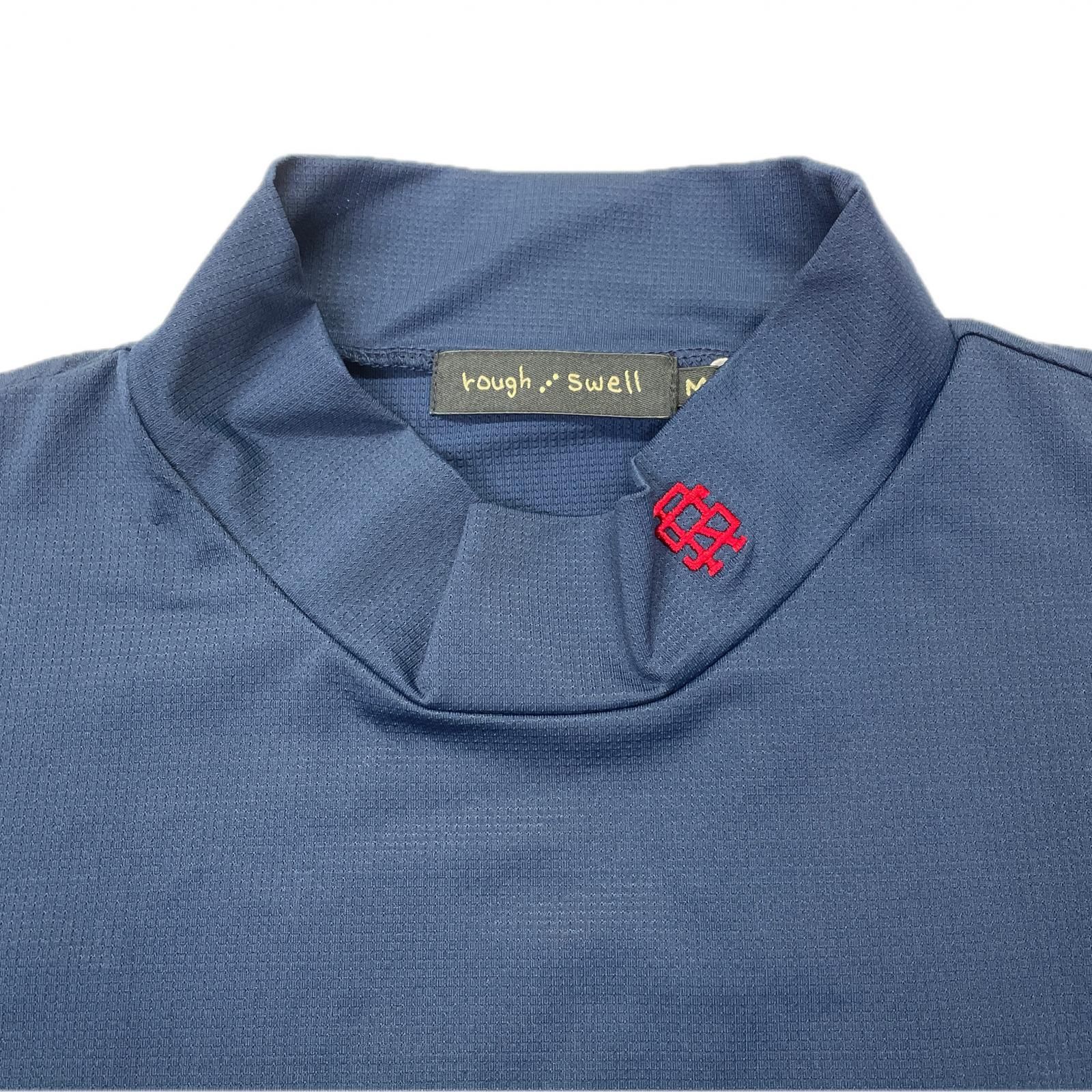 ネイビー モックネック