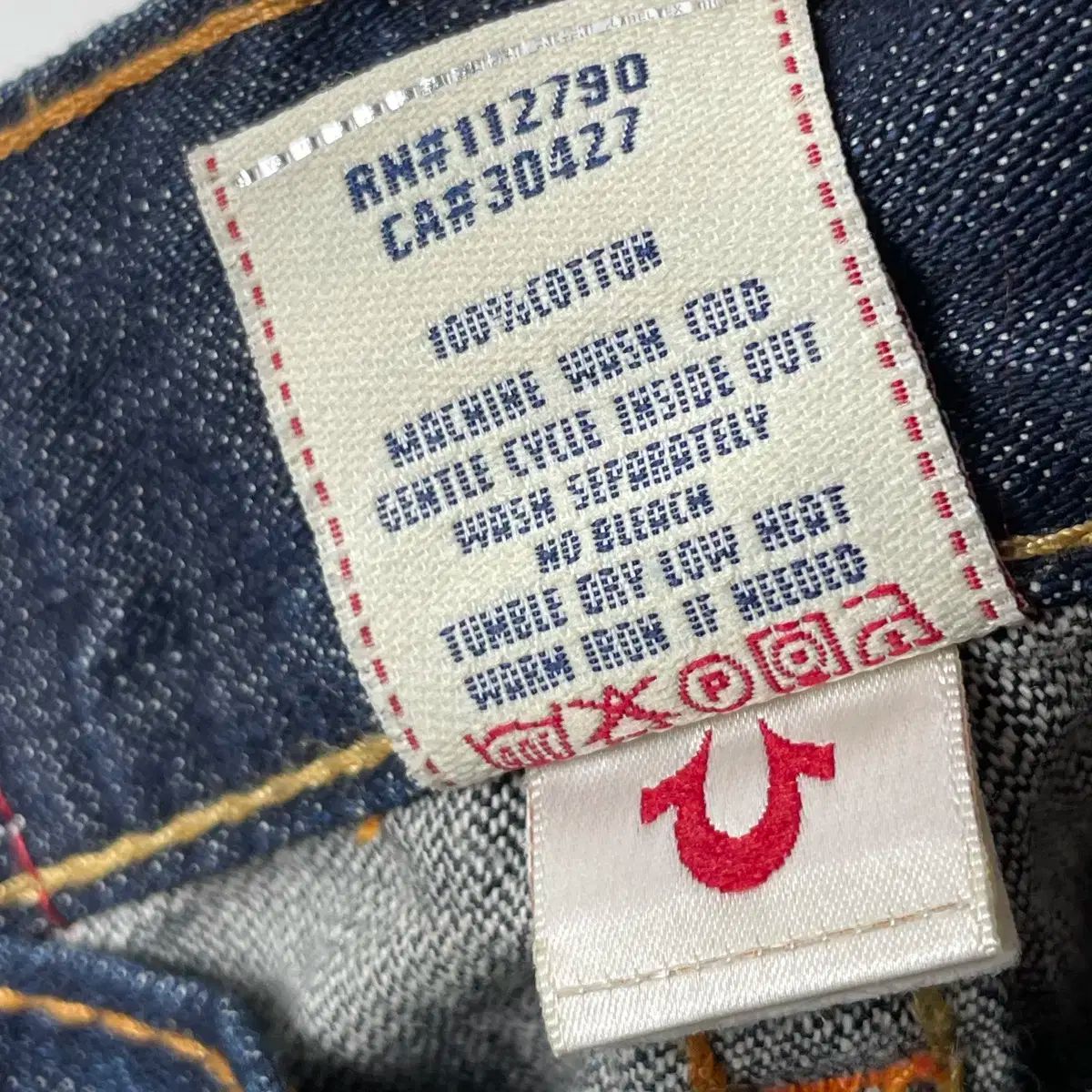 TRUE RELIGION デニム　レインボーステッチ TRUE RELIGION(トゥルーレリジョン) レインボー ジョイ ステッチ