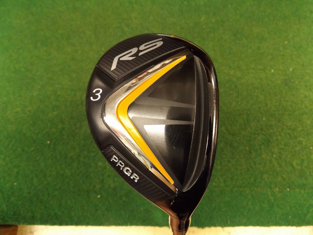 3833 RS JUST 3 19° 純正カーボン R カバー有 PRGR プロギア RSジャスト ユーティリティ ゴルフクラブ .987127