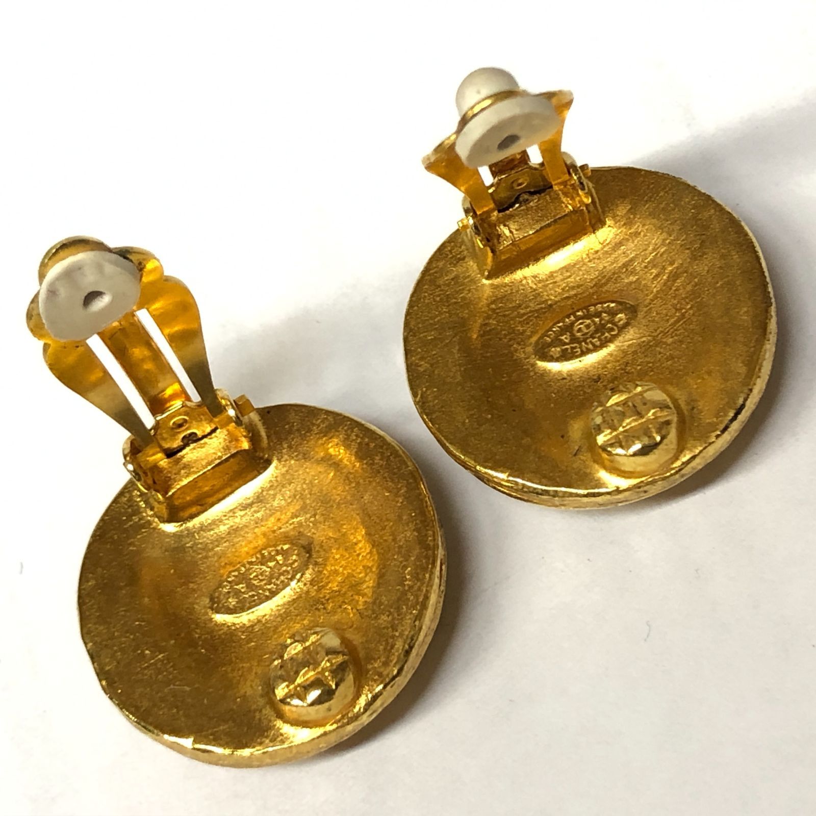 m001 X(60) 美品 CHANEL シャネル ココマーク イヤリング 94A