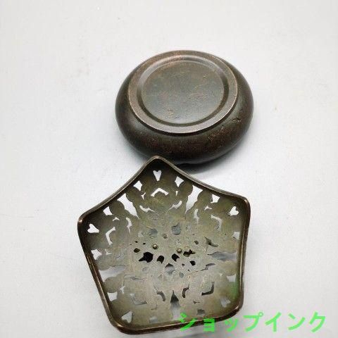 銅 細工 如意 五角香炉 装飾品 現代工芸品美術品 置物 - メルカリ