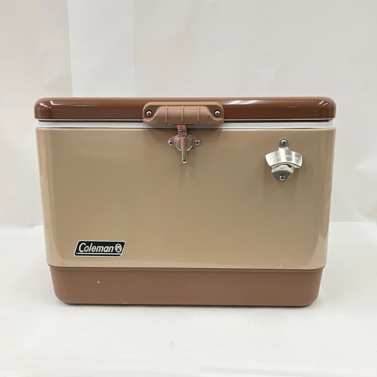 〇〇Coleman コールマン 54QT スチールベルトクーラー バターナッツ 2161177 現状渡し