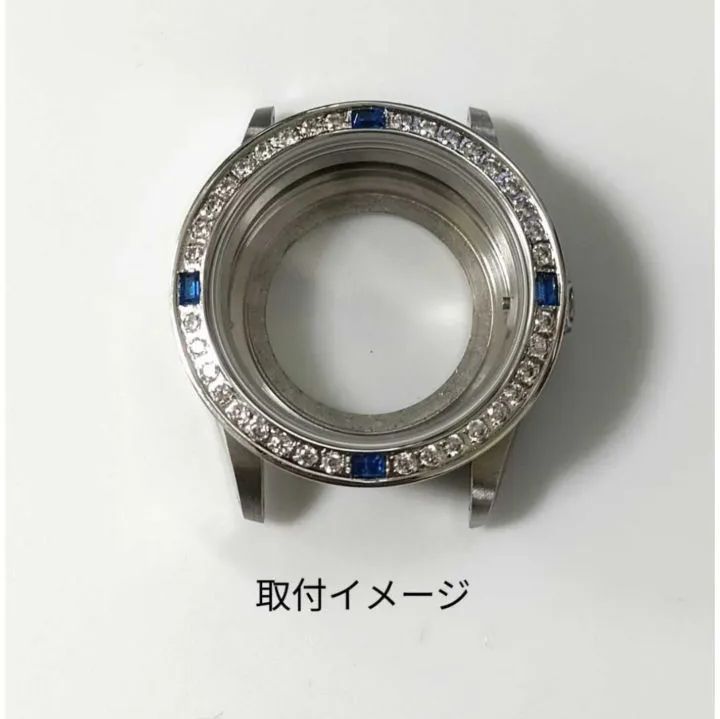 34mm ケース用 腕時計 社外部品 アフターダイヤ ベゼル シルバー×ブルー 【対応】ロレックス オイスター エアキング等 ROLEX互換 -  メルカリ