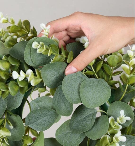 商品名【茉白】ゆきこ❤️ナチュラル♥アネモネのフラワーリース 玄関