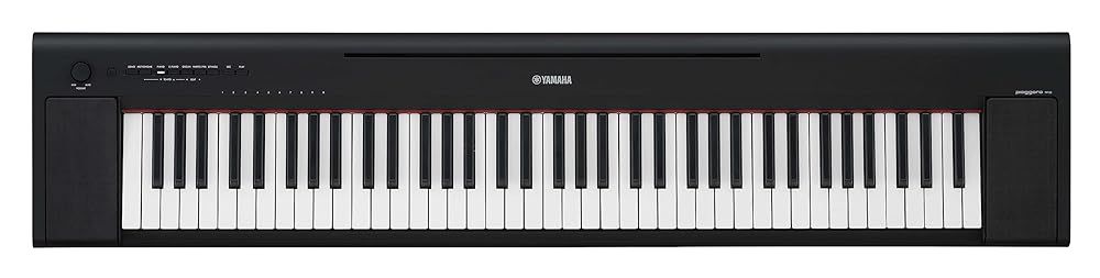 ヤマハ 電子キーボード NP-35B Piaggero 76鍵 タッチレスポンス スタイリッシュ シンプル 音楽制作 ライブ演奏 ブラック