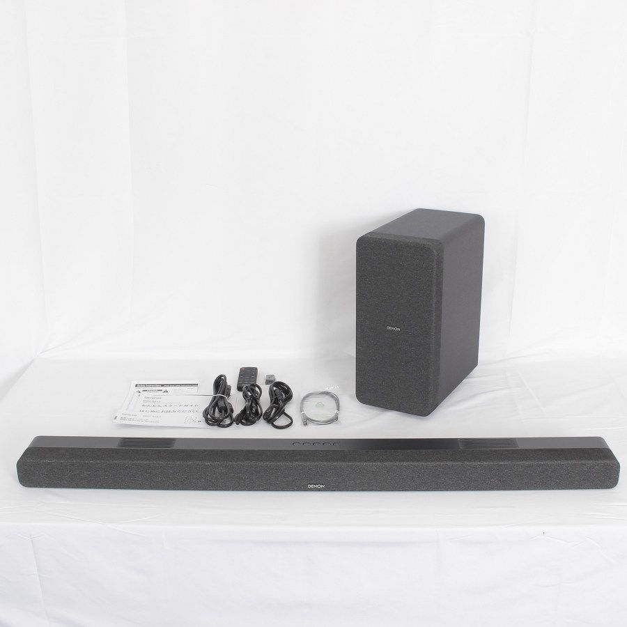 美品】デノン DHT-S517 ブラック サウンドバー ワイヤレスサブウーハー 
