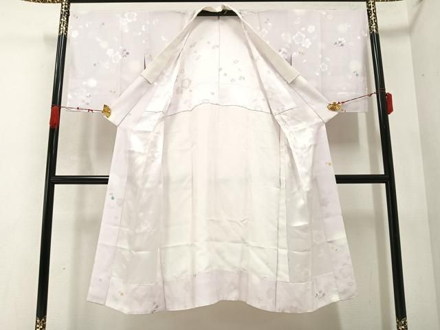 平和屋着物●長襦袢 無双仕立て 梅地紋 さくらんぼ 暈し染め 洗える着物 ♥ AABB3621ph