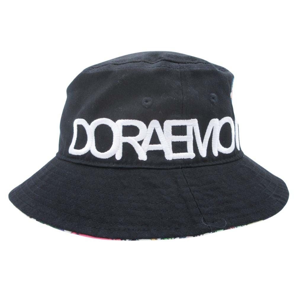 NEW ERA ニューエラ × ドラえもん リバーシブル バケットハット キャップ 帽子 秘密道具 総柄 ブラック マルチカラー メンズ レディース 古着