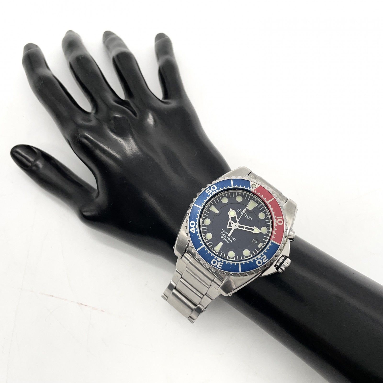 希少 SEIKO キネティック KINETIC ダイバーズ腕時計 ペプシカラー 