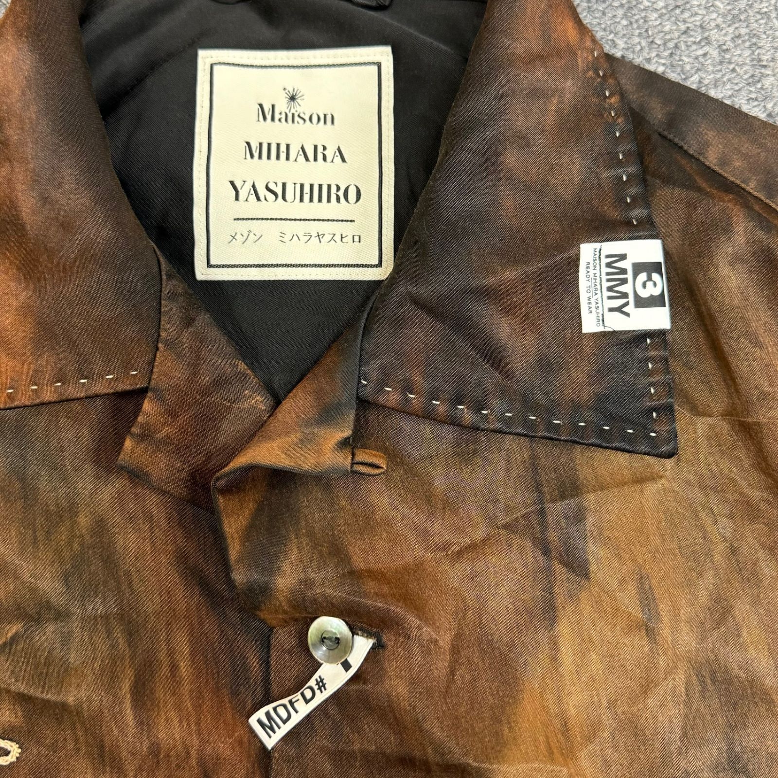 定価74800円 MIHARAYASUHIRO 23AW ブリーチ C/R オーバーサイズ