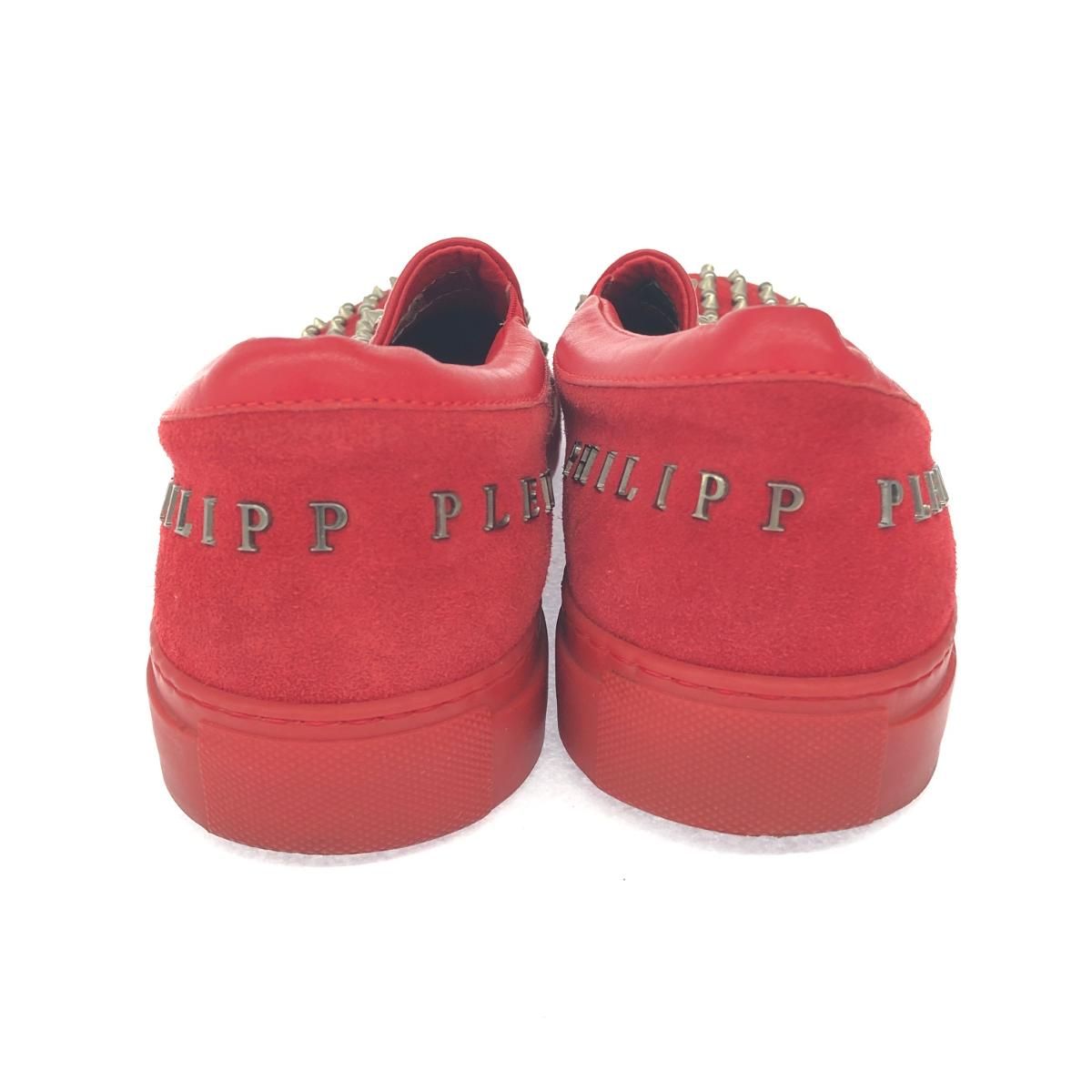 PHILIPP PLEIN フィリッププレイン 表記サイズ:44 スニーカー レッド 