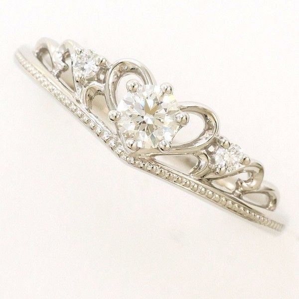 PT900 リング ring 指輪 11.5号 ダイヤ 0.180 0.04 総重量約2.7g