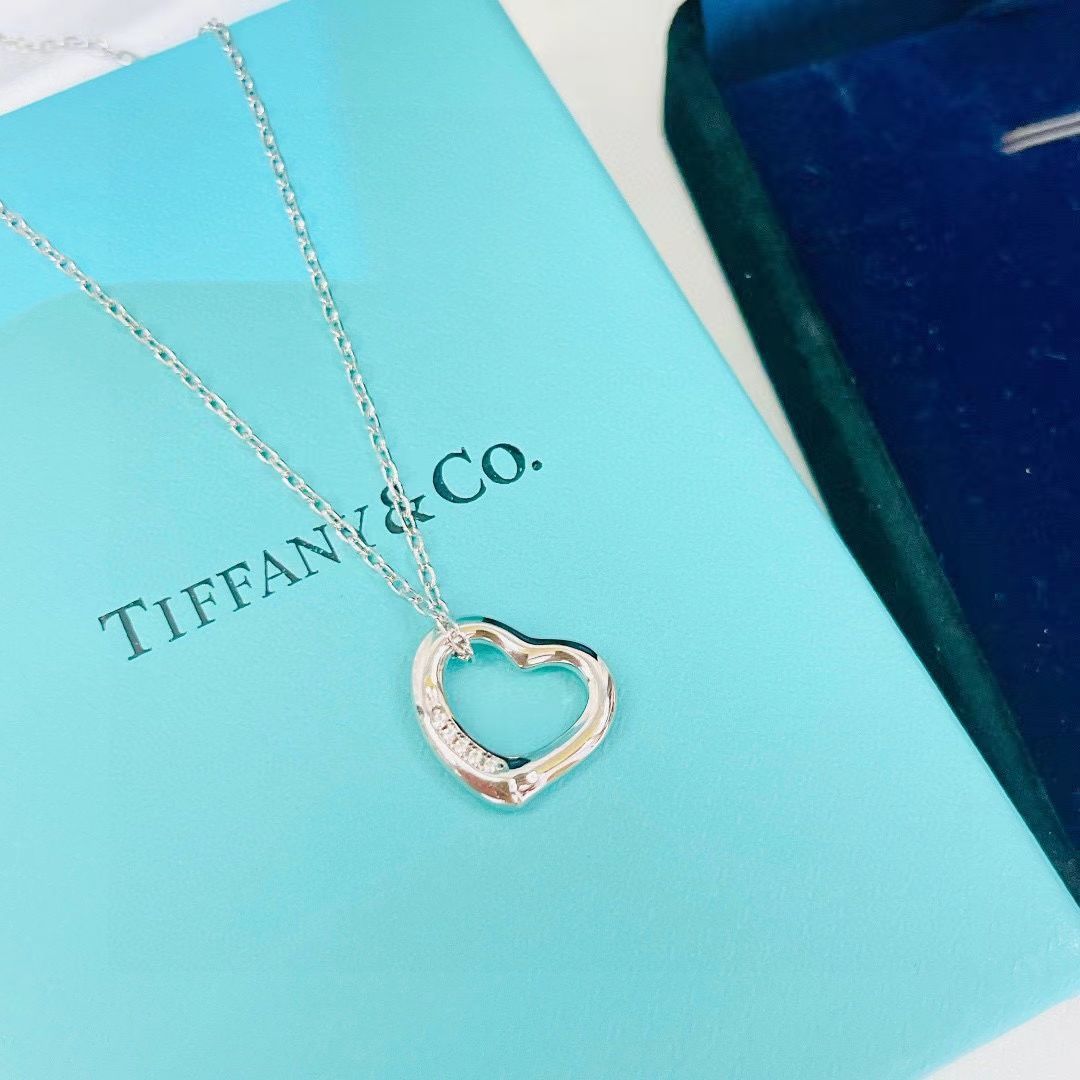 新品未使用 ティファニー Tiffany オープンハート ネックレス - メルカリ