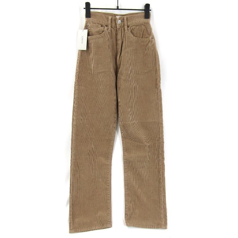 ♥ CIOTA シオタ コーデュロイパンツ 22AW PTLN-5HI-COW-BB レディース ウィメンズ スビンコットン ベージュ 25 タグ付き 65008917