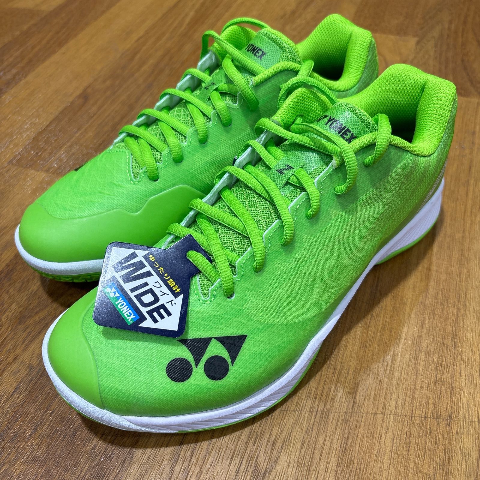 YONEX パワークッション エアラスZ ワイド バドミントンシューズ フラッシュ グリーン ヨネックス バドミントン シューズ メンズ 靴 359 FLASH GREEN 26 cm