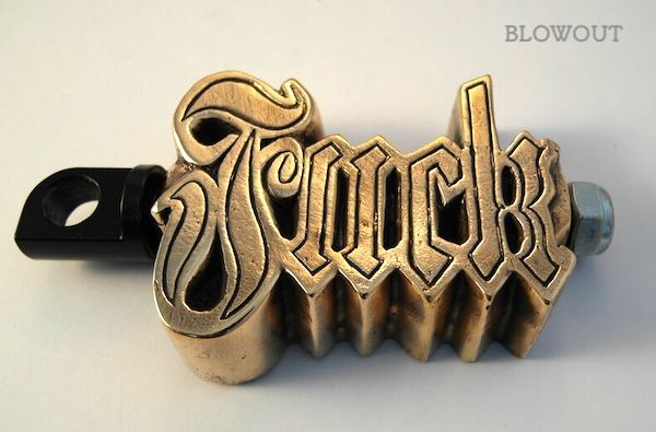 真鍮 BRASS FUCK キックペダル ハーレー ショベル パン ナックル ボバー チョッパー AMF フランダース ブラス ソフテイル ビンテージ ホンダ カワサキ ヤマハ スズキ カブ