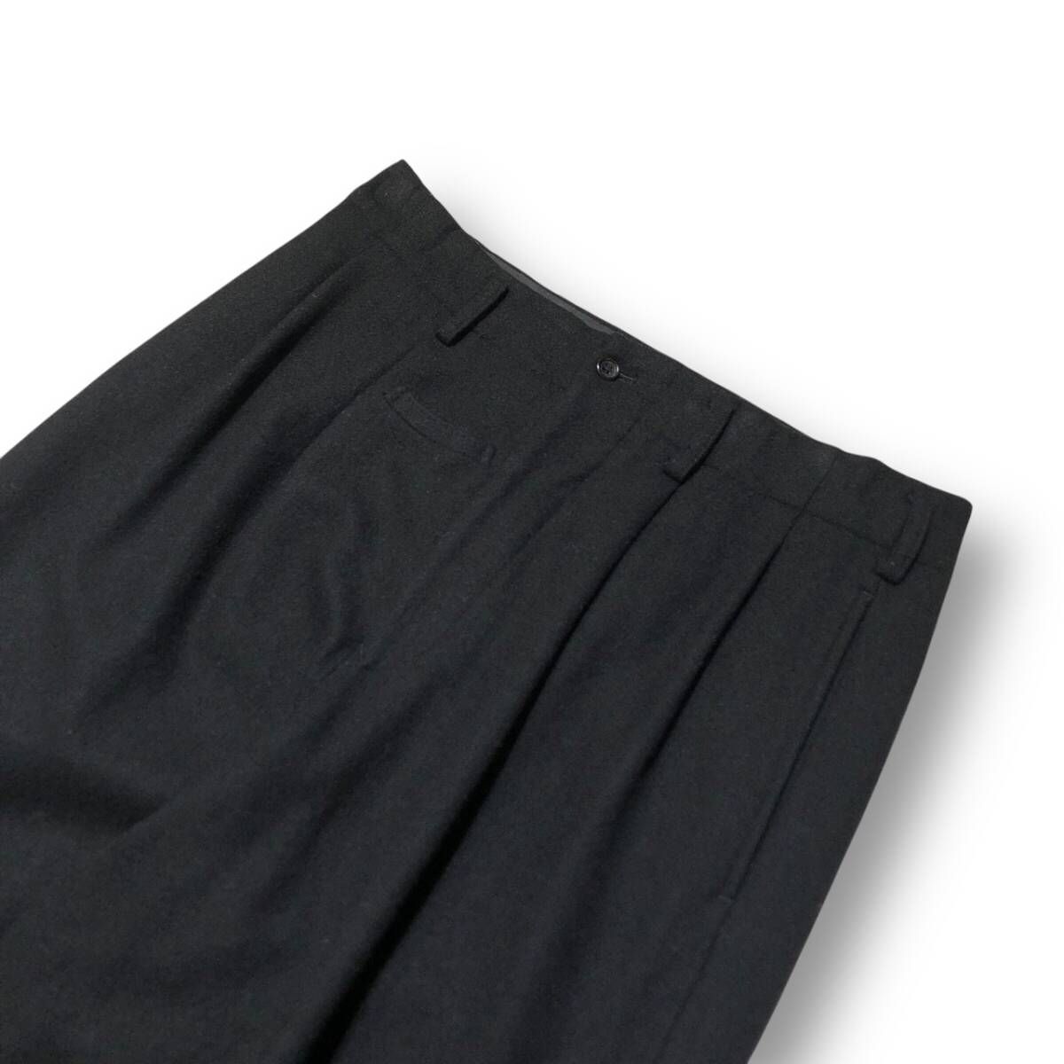 デザイン性が高い 93aw Yohji Yamamoto POUR HOMME wool pocket Pants ワンタック ウールポケットパンツ ロングパンツ サイズM ヨウジヤマモト プールオム