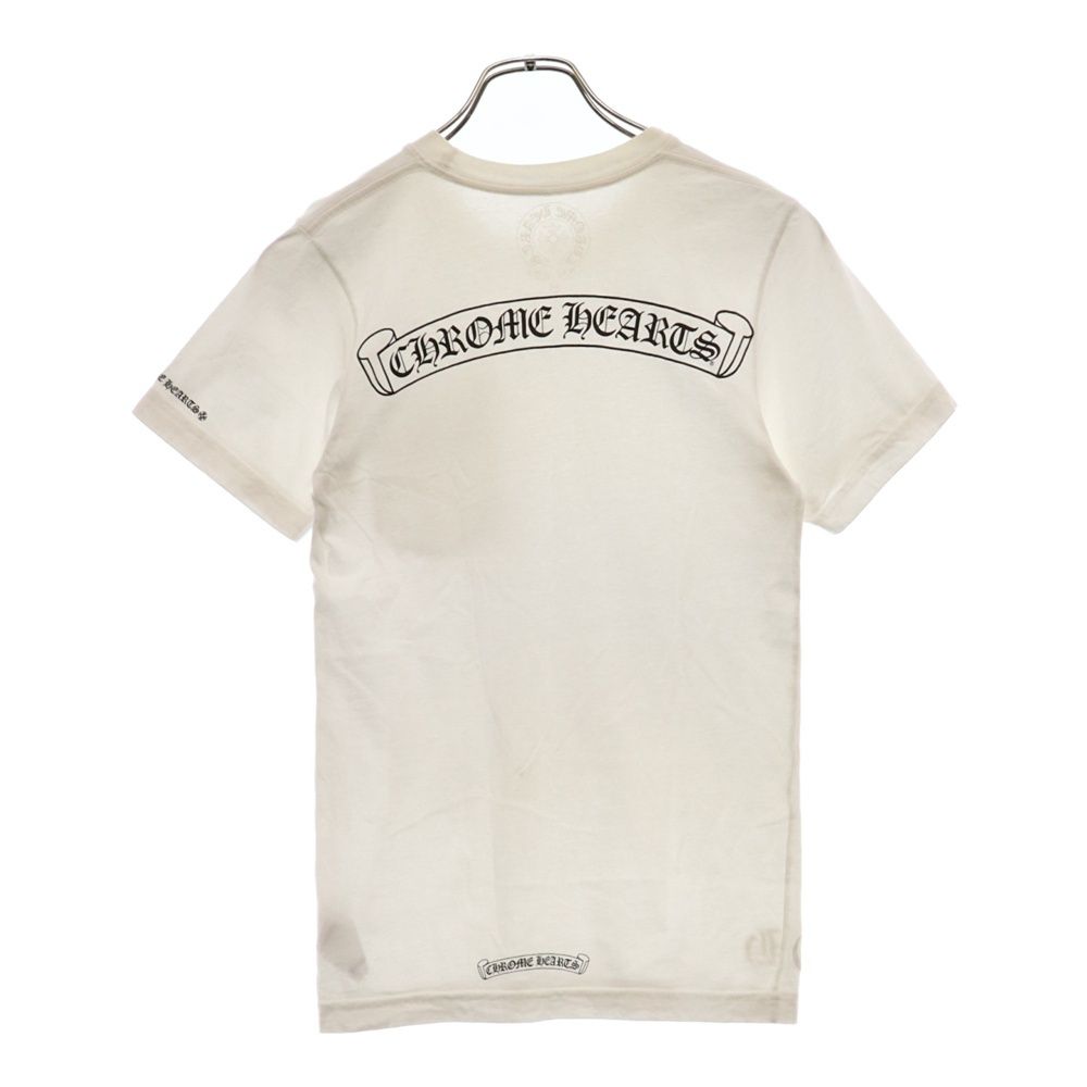 CHROME HEARTS (クロムハーツ) Scroll Logo S/S TEE スクロールラベルバックプリント半袖Tシャツ ホワイト - メルカリ