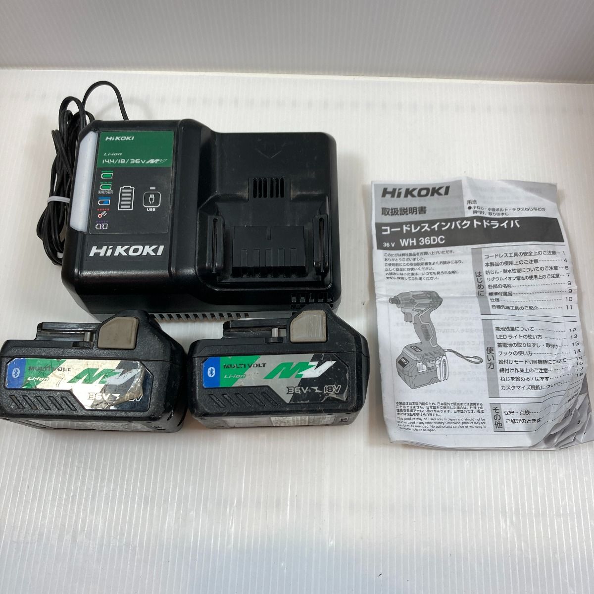 κκHiKOKI ハイコーキ 電動工具 インパクトドライバ コードレス式 36v  