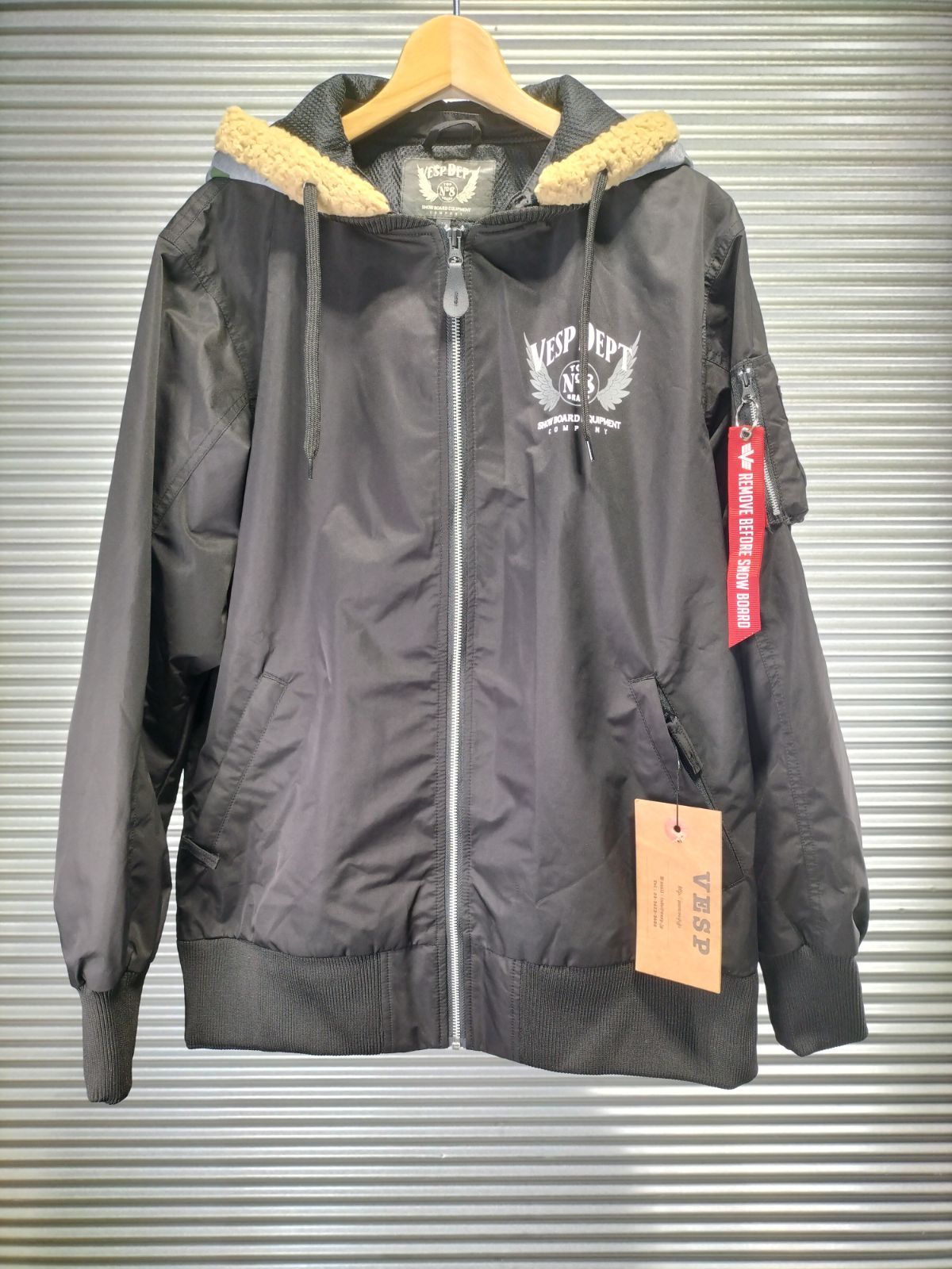 VESP◇メンズ スノボウェア ジャケット ブラック ベスプ M