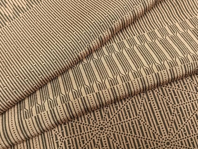 平和屋着物▽上質な小紋 単衣 色紙重ね文 正絹 AABC0431fy