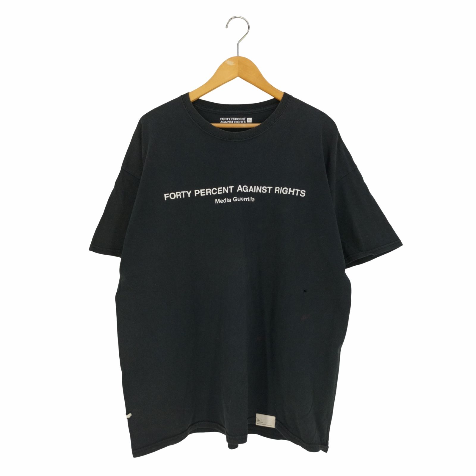 フォーティーパーセントアゲインストライツ FPAR FORTY PERCENT AGAINST RIGHTS フロントプリント クルーネックTシャツ  メンズ JPN：XL - メルカリ