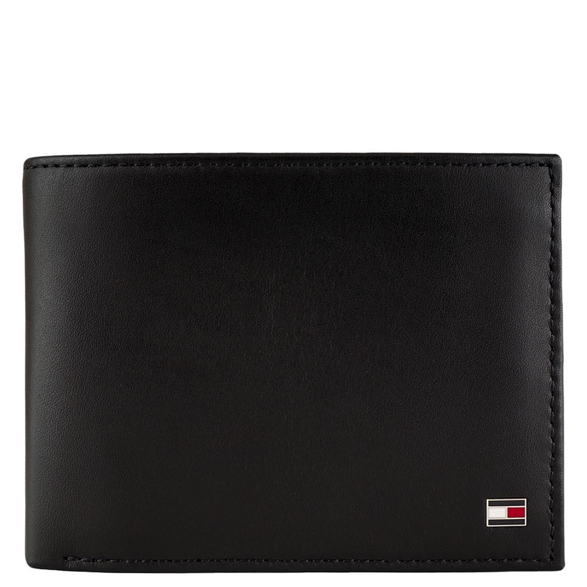 二つ折り財布 TOMMY HILFIGER トミーヒルフィガー 2023年-2024年秋冬新作 AM0AM00651 メンズ 男性 ウォレット 002 BLACK ブラック