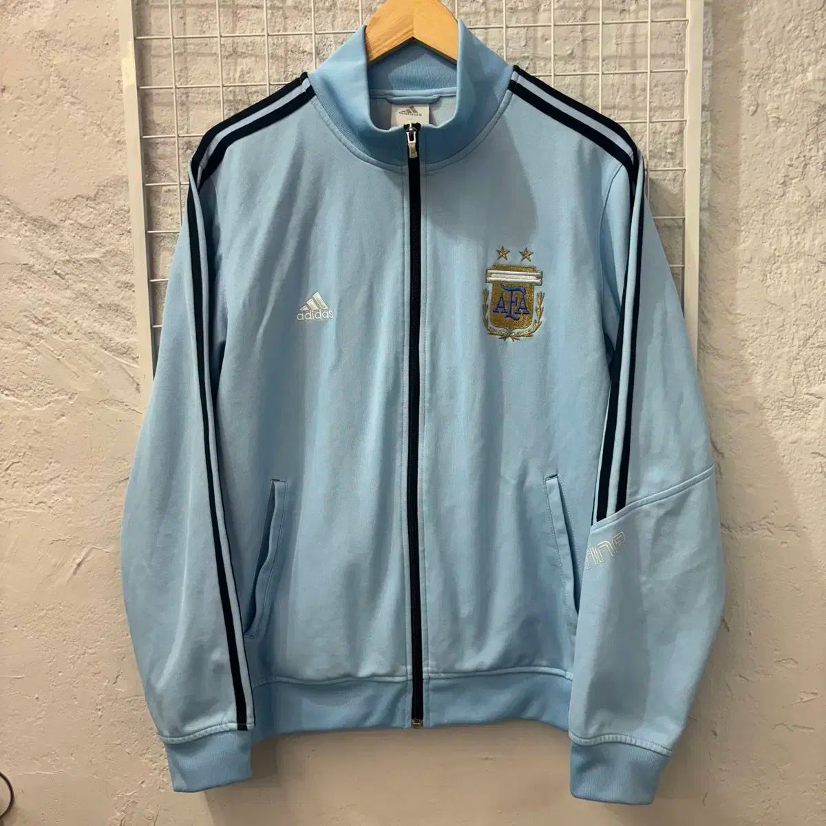 貴重別注 adidasアディダス アルゼンチンカラー ジャージパーカ adidas(アディダス) アルゼンチン 国代表 スカイブルー トラック