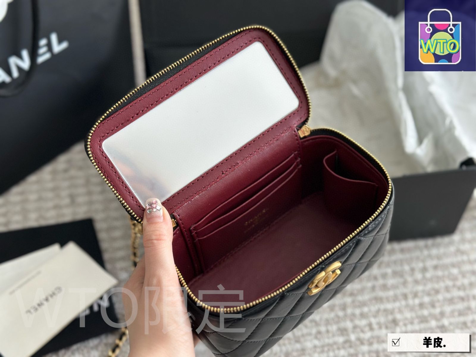 今日特価】Chanel シャネル ダブルボールボックスバッグ ギフト