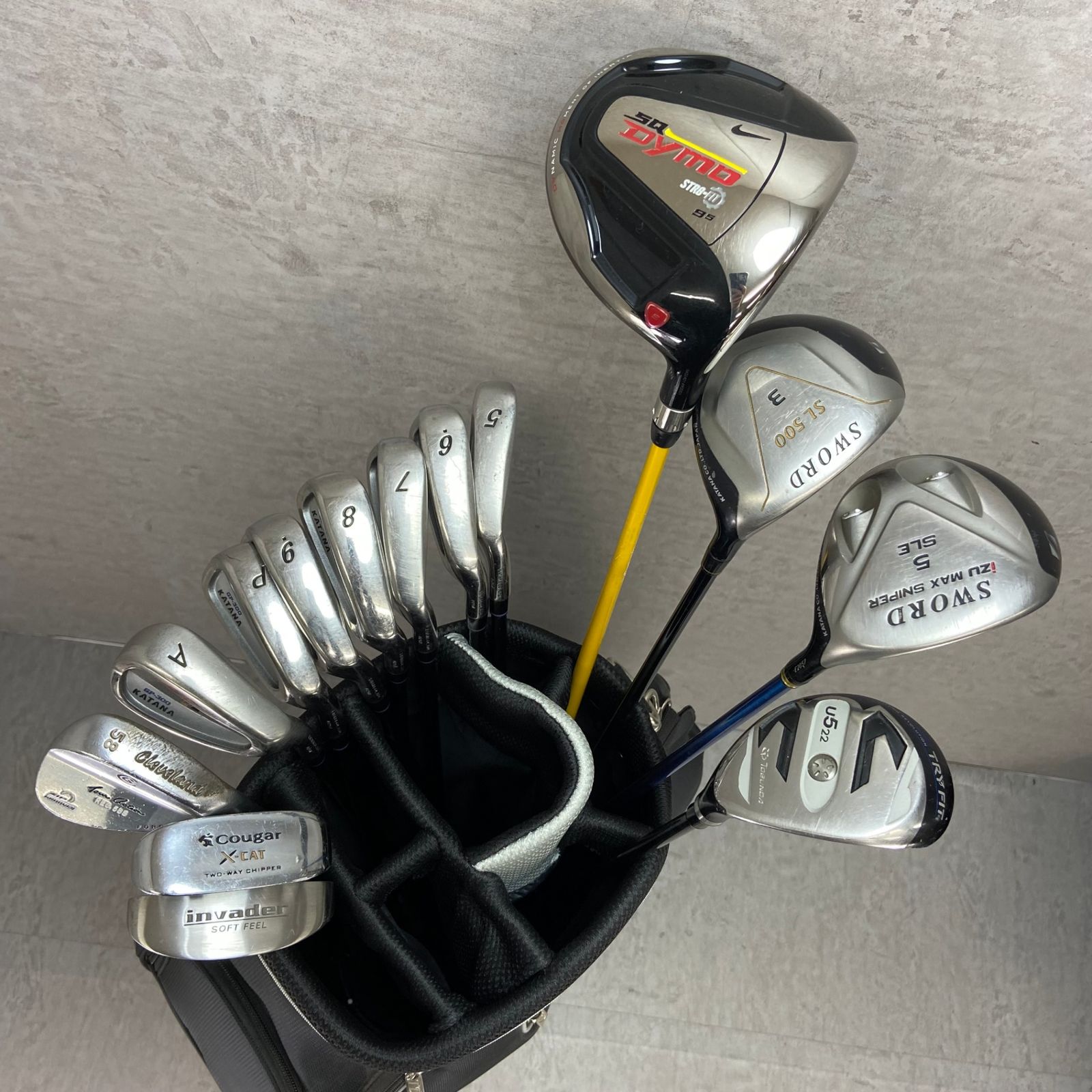 ナイキ　カタナ　メンズゴルフ14本セット　右利き用　キャディバッグ　初心者 NIKE ナイキ KATANA カタナ メンズゴルフ14本セット 右利き用 キャディ