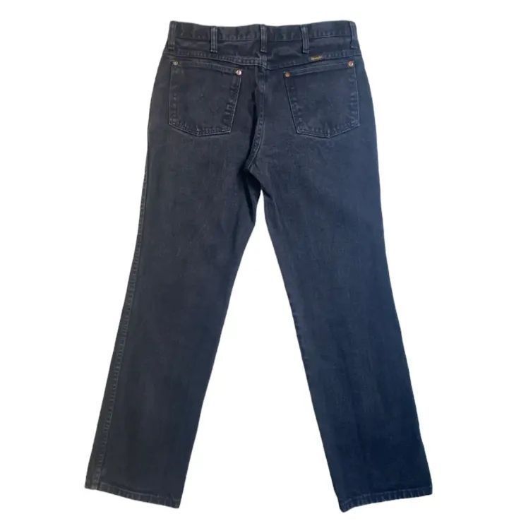 Wrangler 936WBK 32×30 USA製 90's Wrangler 936WBK Black Denim 32×30 ④ ラングラー ブラック