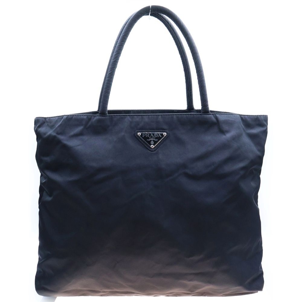 【美品】 PRADA テスートナイロン ハンドバッグ 三角ロゴ 白タグ 鑑定済み】プラダ PRADA トートバッグ ショルダー バッグ 肩掛け