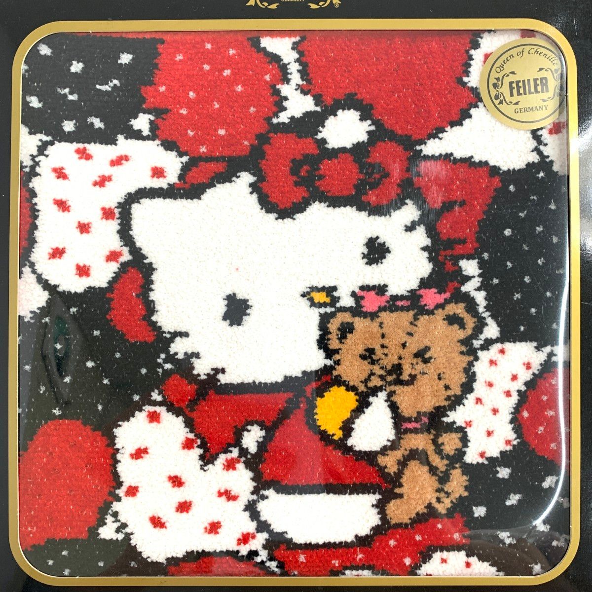フェイラー　キティ　ハンカチ　IENA レッド　赤 IENA - 新品 IENA FEILER フェイラー 別注 ハンカチ タオル