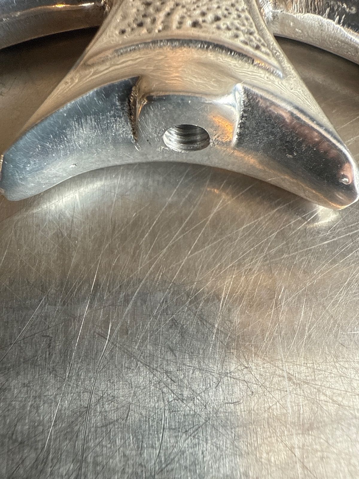 ビンテージスタイル カスタム クロスミラー 背面砂模様 BRIGHTFACE_UK