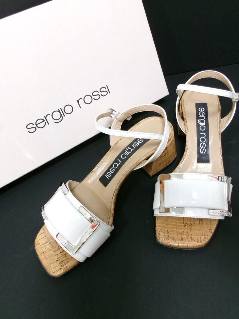訳あり！セルジオロッシ⭐️ セルジオロッシ　スカラップサンダル　サイズ37 Sergio Rossi(セルジオロッシ)｜SR1-SANDAL | Rakuten Fashion