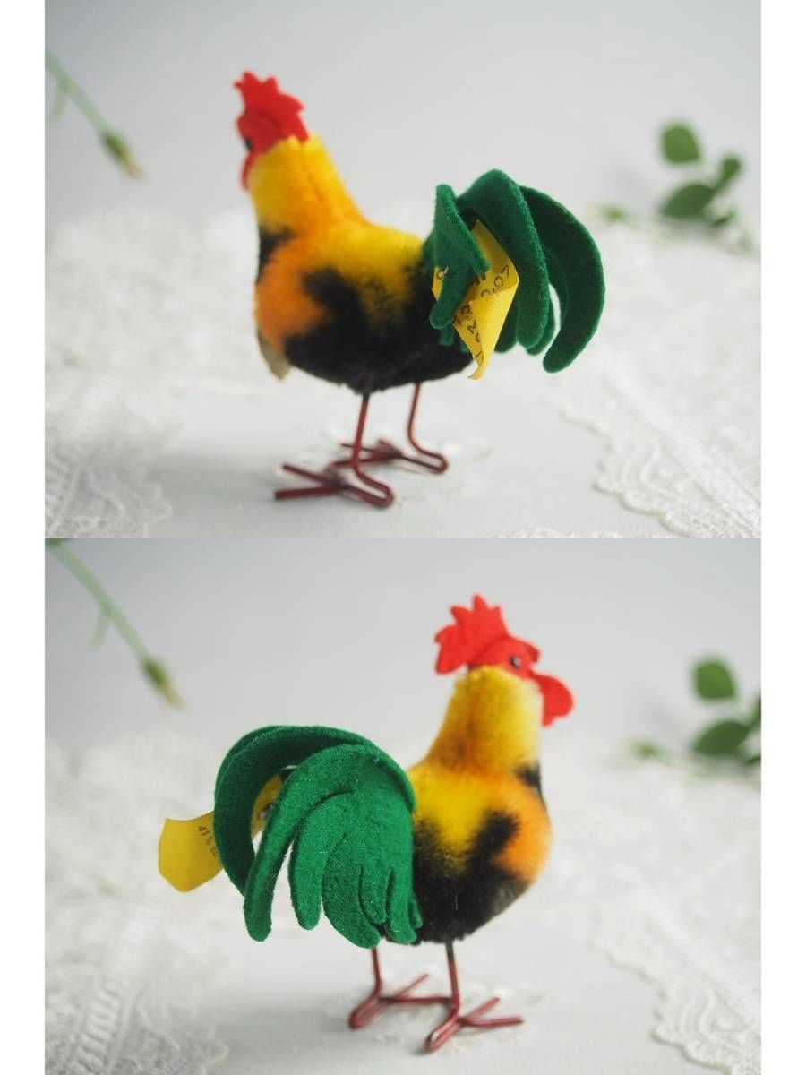 シュタイフ☆Rooster 10cm ID's完品☆ニワトリ/雄鶏/ルースター - メルカリ